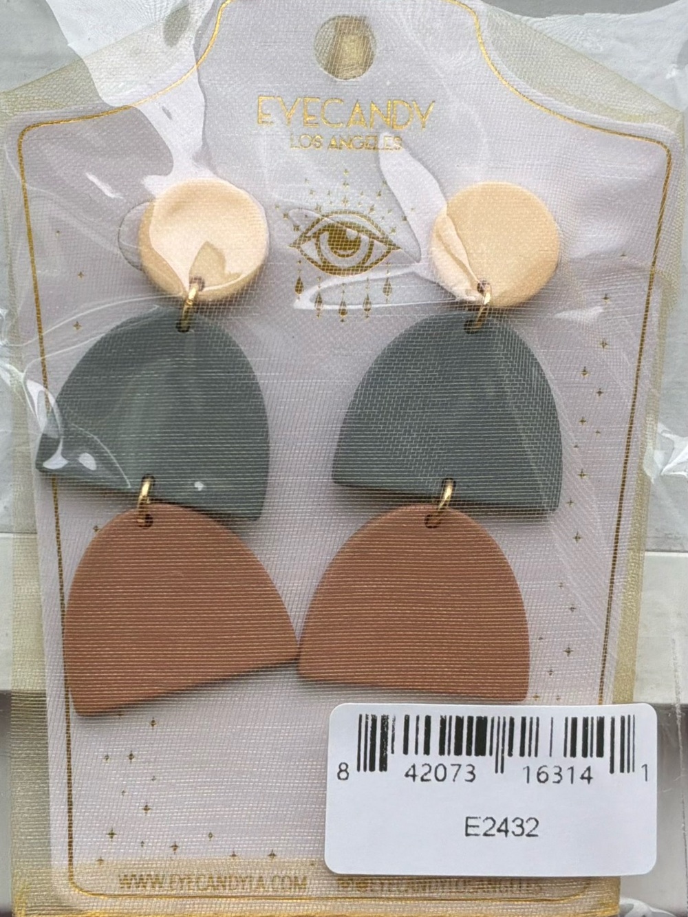 NIB Eye Candy LA Luxe Collection Lisa Geo Drop Earrings